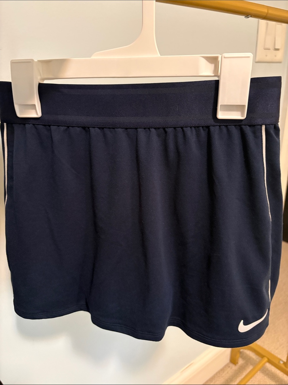 Nike Navy and White Tennis Skirt